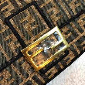 FENDI Большая сумка 33 см Новая сумка Baguette из импортного дени