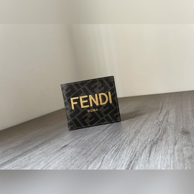 FENDI Классический кожаный кошелек с замком Оригинальная кожа, м