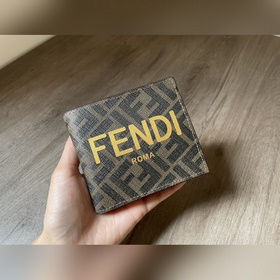 FENDI Классический кожаный кошелек с замком Оригинальная кожа, м