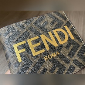 FENDI Классический кожаный кошелек с замком Оригинальная кожа, м