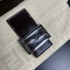 FENDI Старинная сумка из парусины с логотипом FF, винтажная сумка