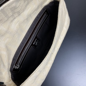 FENDI Старинная сумка из парусины с логотипом FF, винтажная сумка