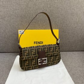 FENDI Старая сумка FF из парусины в стиле ретро Ретро-стиль. В э