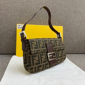 FENDI Старая сумка FF из парусины в стиле ретро Ретро-стиль. В э
