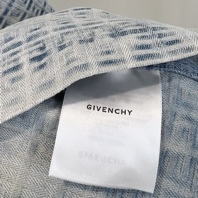 GVC Givenchy 4G джинсовая рубашка с коротким рукавом и полным узо