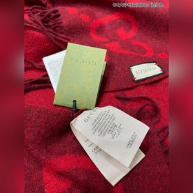 GUCCI GG большие буквы двусторонняя длинная шарф Двусторонняя шер