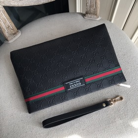 Мужская сумка Gucci из импортной кожи с цветочным узором (импортн