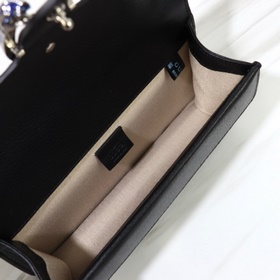 GUCCI Модель： 499623 Цвет： черный/двухцветный Размер： ширина 25 
