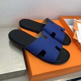 HERMES – высокое качество, мастерство Мужские кожаные тапочки Раз
