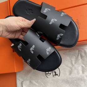 HERMES Мужские тапочки, классическая модель, которой не могут уст