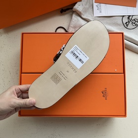Мужские тапочки HERMES, классическая модель, которой не могут уст