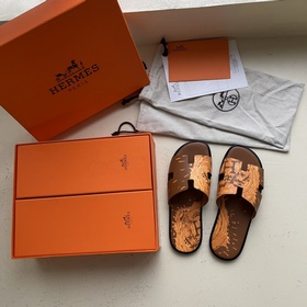 Мужские тапочки HERMES, классическая модель, которой не могут уст