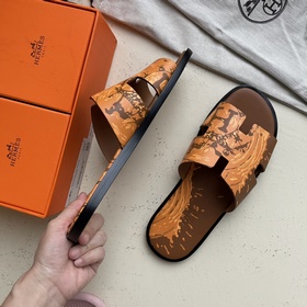 Мужские тапочки HERMES, классическая модель, которой не могут уст