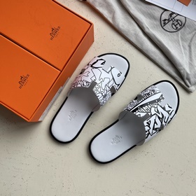 Мужские тапочки HERMES, классическая модель, которой не могут уст