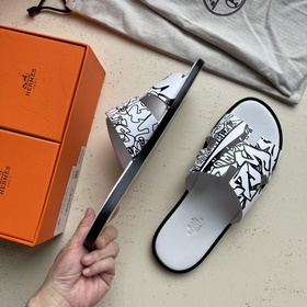 Мужские тапочки HERMES, классическая модель, которой не могут уст