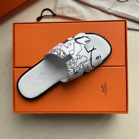 Мужские тапочки HERMES, классическая модель, которой не могут уст