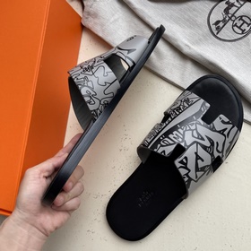 Мужские тапочки HERMES, классическая модель, которой не могут уст