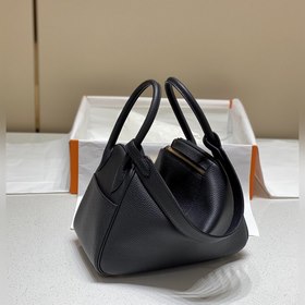 Сумка Hermès, черная с золотом Высококачественная машинная строчк