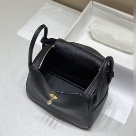 Сумка Hermès, черная с золотом Высококачественная машинная строчк