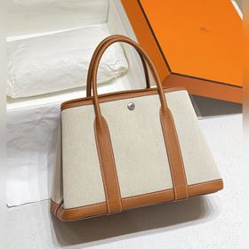 Ткань с кожаной отделкой  Практичная сумка Hermès Очень выгодная