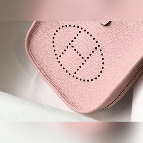 Сумка Hermès через плечо - 3Q розовая Цветной плечевой ремень, ко