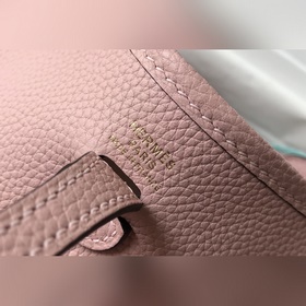 Сумка Hermès через плечо - 3Q розовая Цветной плечевой ремень, ко