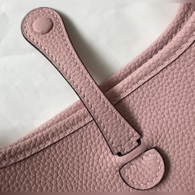 Сумка Hermès через плечо - 3Q розовая Цветной плечевой ремень, ко