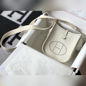 Сумка Hermès через плечо — молочный коктейль Цветные плечевые рем