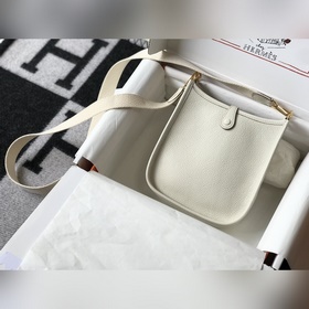 Сумка Hermès через плечо — молочный коктейль Цветные плечевые рем