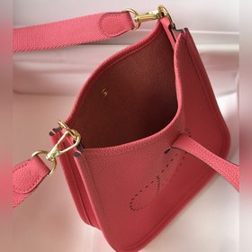 Hermès Сумка через плечо, помада. Цветной ремешок Togo из телячье