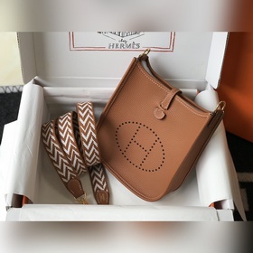 Сумка Hermès через плечо - Золотисто-коричневый. - Ремешок в тон