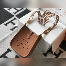 Сумка Hermès через плечо - Золотисто-коричневый. - Ремешок в тон