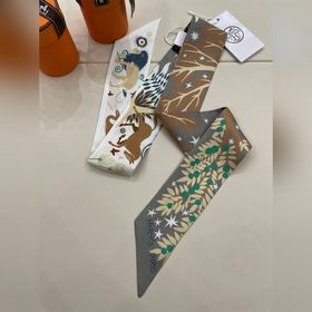 Hermès Twilly маленький шелковый платок, материал： 16M шелк с кос