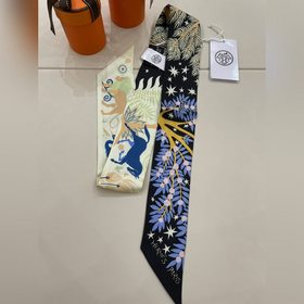 Hermès Twilly маленький шелковый платок, материал： 16M шелк с кос