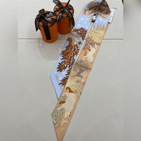 Hermès Twilly маленький шелковый платок, материал： 16M шелк с кос