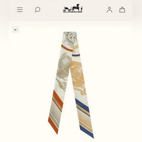 Hermès Twilly маленький шелковый платок, 100% шелк Этот небольшой