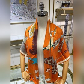 Шарф из кашемира Hermes Высочайшее качество изготовления, отлична