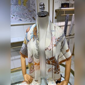 Шарф из кашемира Hermes Высокое качество изготовления, отличная ц