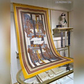 Hermès Кашемировый шарф новой модели «High-class Saddle» Высокока