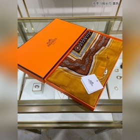 Hermès Кашемировый шарф новой модели «High-class Saddle» Высокока