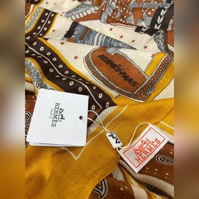 Hermès Кашемировый шарф новой модели «High-class Saddle» Высокока