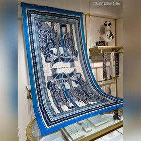 Hermès Новая модель из кашемира, длинный шарф в форме седла Высо
