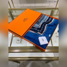 Hermès Новая модель из кашемира, длинный шарф в форме седла Высо