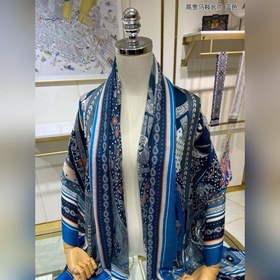 Hermès Новая модель из кашемира, длинный шарф в форме седла Высо
