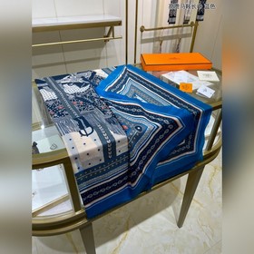 Hermès Новая модель из кашемира, длинный шарф в форме седла Высо
