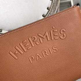 Мужская сумка Hermes (итальянская кожа теленка с текстурой личи) 