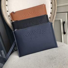 Мужская сумка Hermès (итальянская кожа теленка с текстурой личи) 