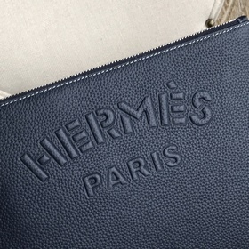 Мужская сумка Hermès (итальянская кожа теленка с текстурой личи) 