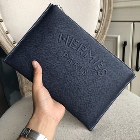 Мужская сумка Hermès (итальянская кожа теленка с текстурой личи) 