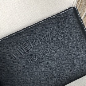 Мужская сумка Hermès (итальянская кожа теленка с текстурой личи) 
